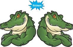 Alternative view of StickerTalk Crocodile Mascot Stickers, 3 inches x 3 inches