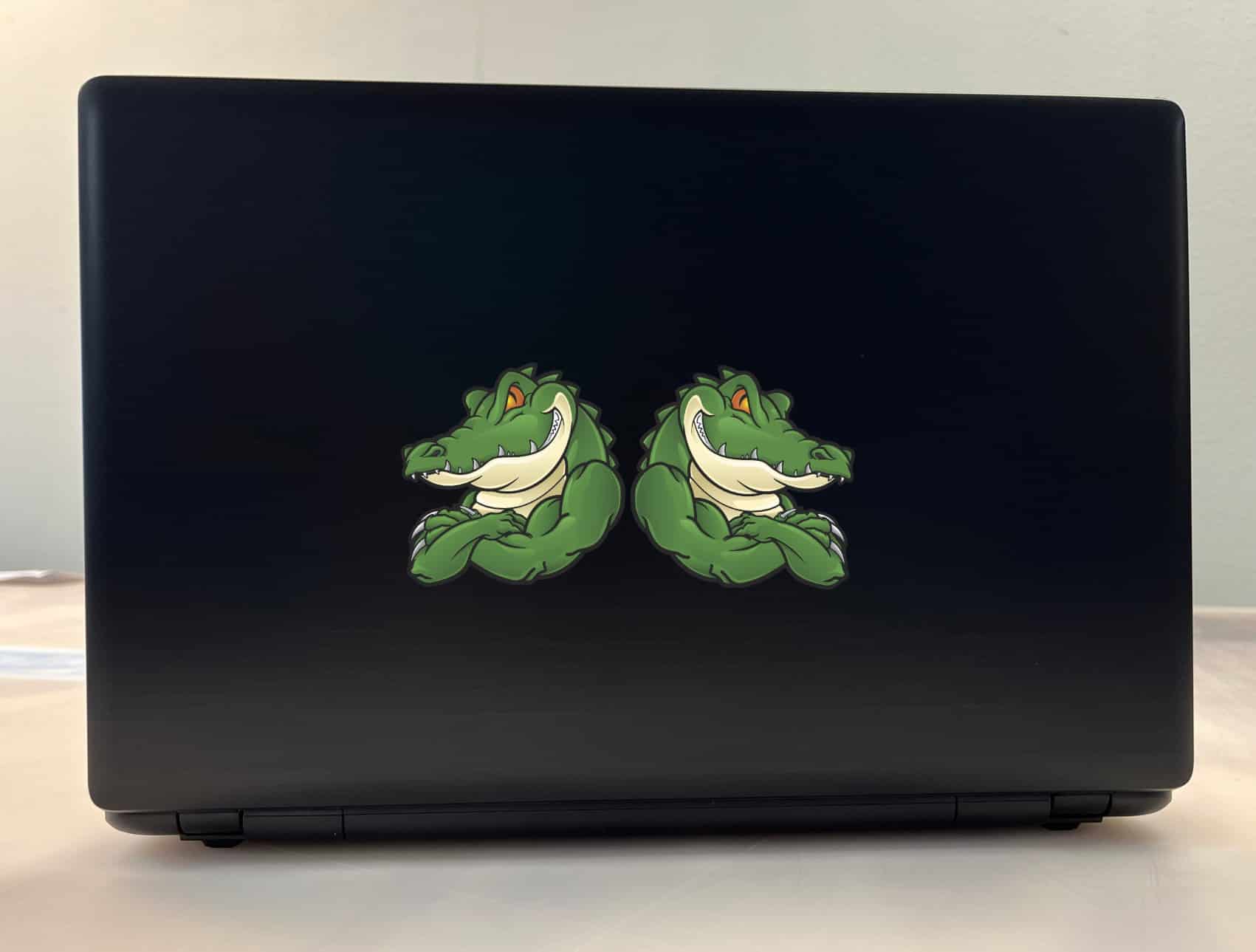 StickerTalk Crocodile Mascot Stickers, 3 inches x 3 inches - Image 3