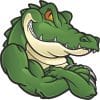 Crocodile Mascot Sticker