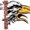 Red Eagle Mascot Sticker