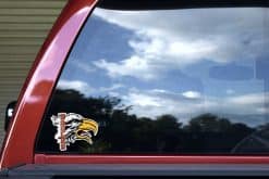 Red Eagle Mascot Sticker