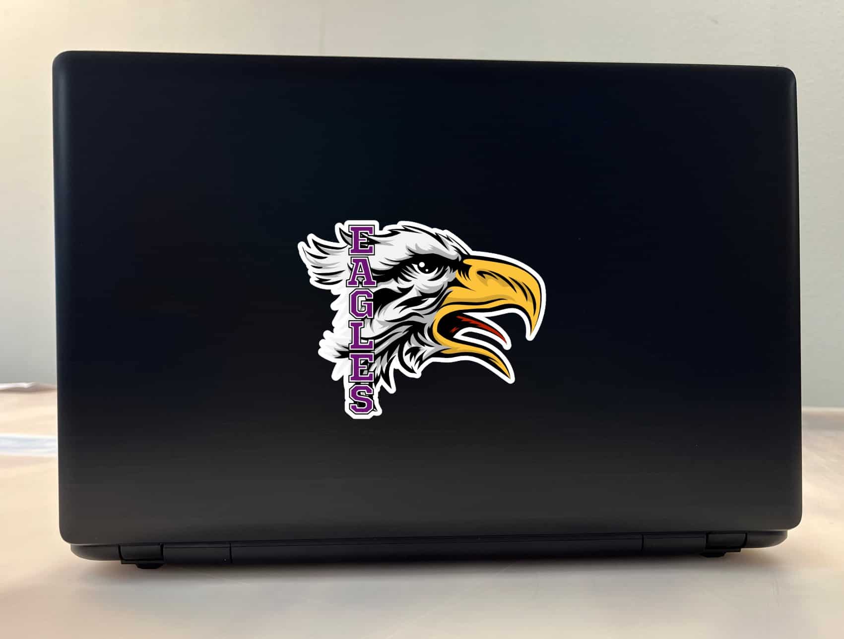 StickerTalk Purple Eagle Head Mascot Sticker, 5 inches x 4 inches - Image 3