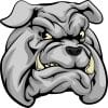 Bulldog Mascot Sticker