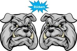 Alternative view of StickerTalk Mirrored Bulldog Mascot Stickers, 2.5 inches x 2.5 inches