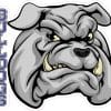 Bulldog Head Mascot Sticker
