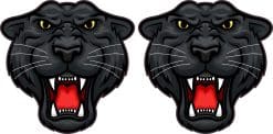 StickerTalk Panther Head Mascot Stickers, 3 inches x 3 inches