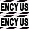 Emergency Use Only Stickers
