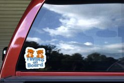 Boy Twins on Board Sticker