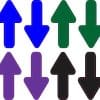 Colorful Arrow Stickers