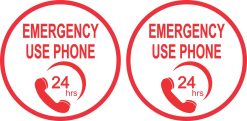 Emergency Use Phone Stickers