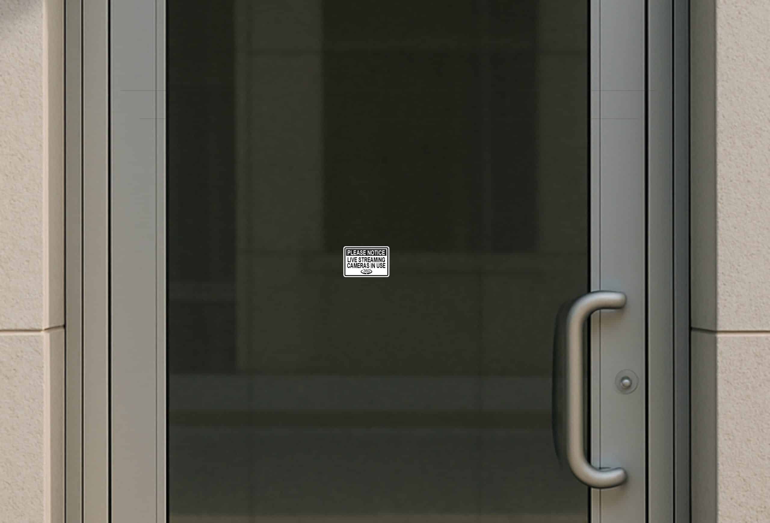 StickerTalk Notice Live Streaming Cameras in Use Stickers, 3 inches x 2 inches - Image 6