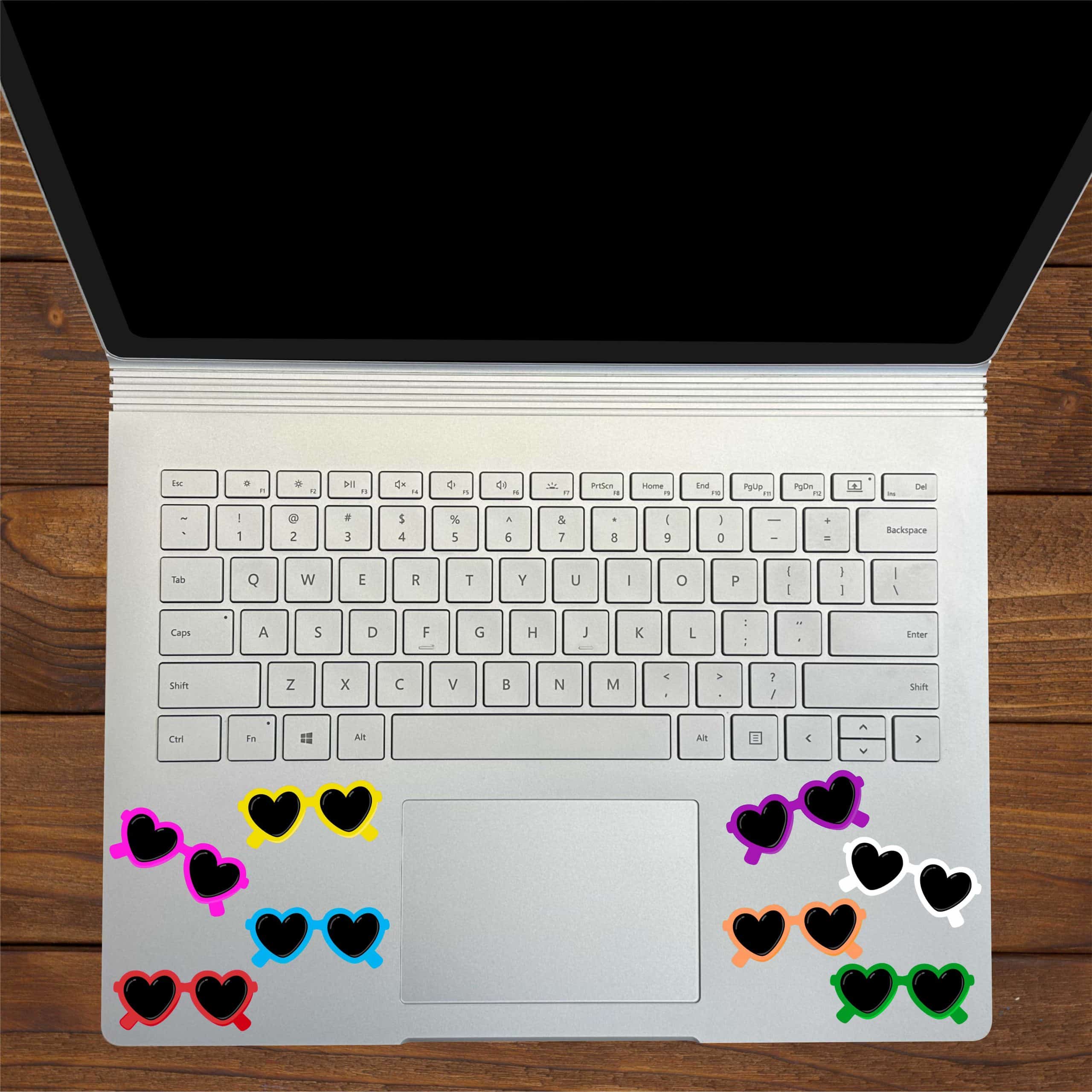Heart Sunglasses Stickers