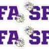 Officially Licensed SFA Floral Stickers