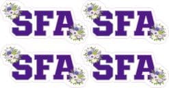 Officially Licensed SFA Floral Stickers