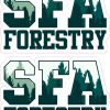 Officially Licensed SFA Forestry Stickers
