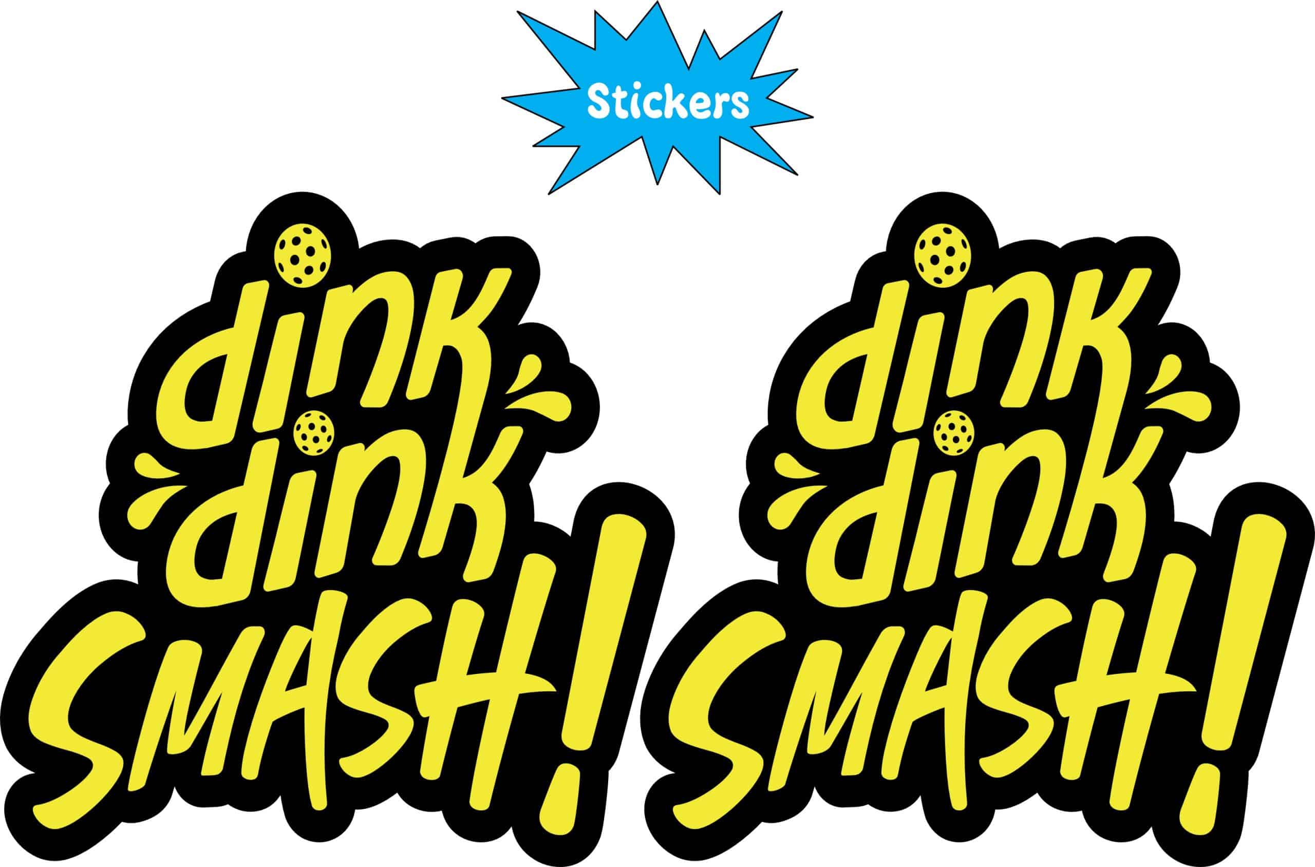 StickerTalk Dink Dink Smash Pickleball Stickers, 3 inches x 3 inches - Image 3