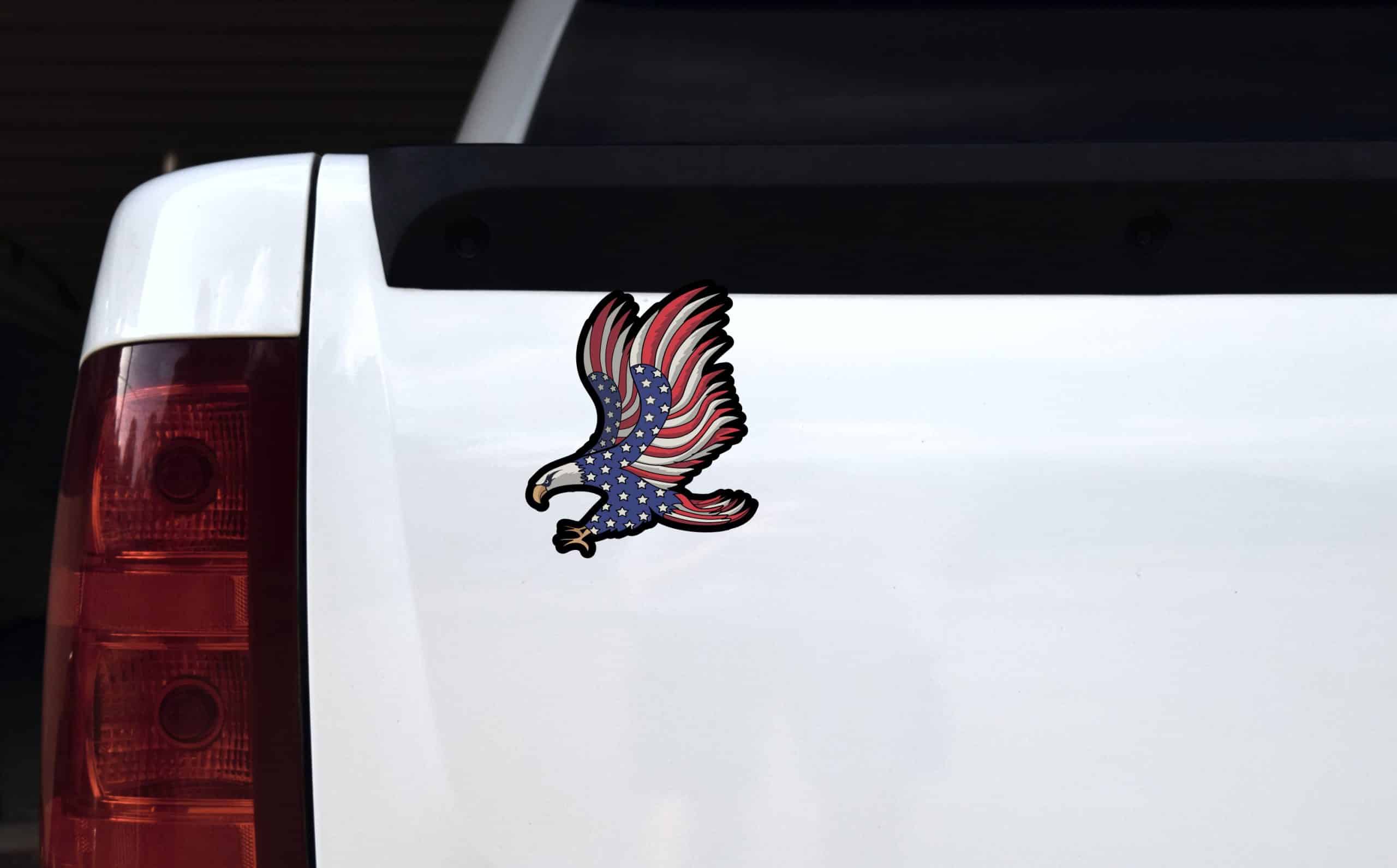 StickerTalk Patriotic Eagle Sticker, 5 inches x 6 inches - Image 5