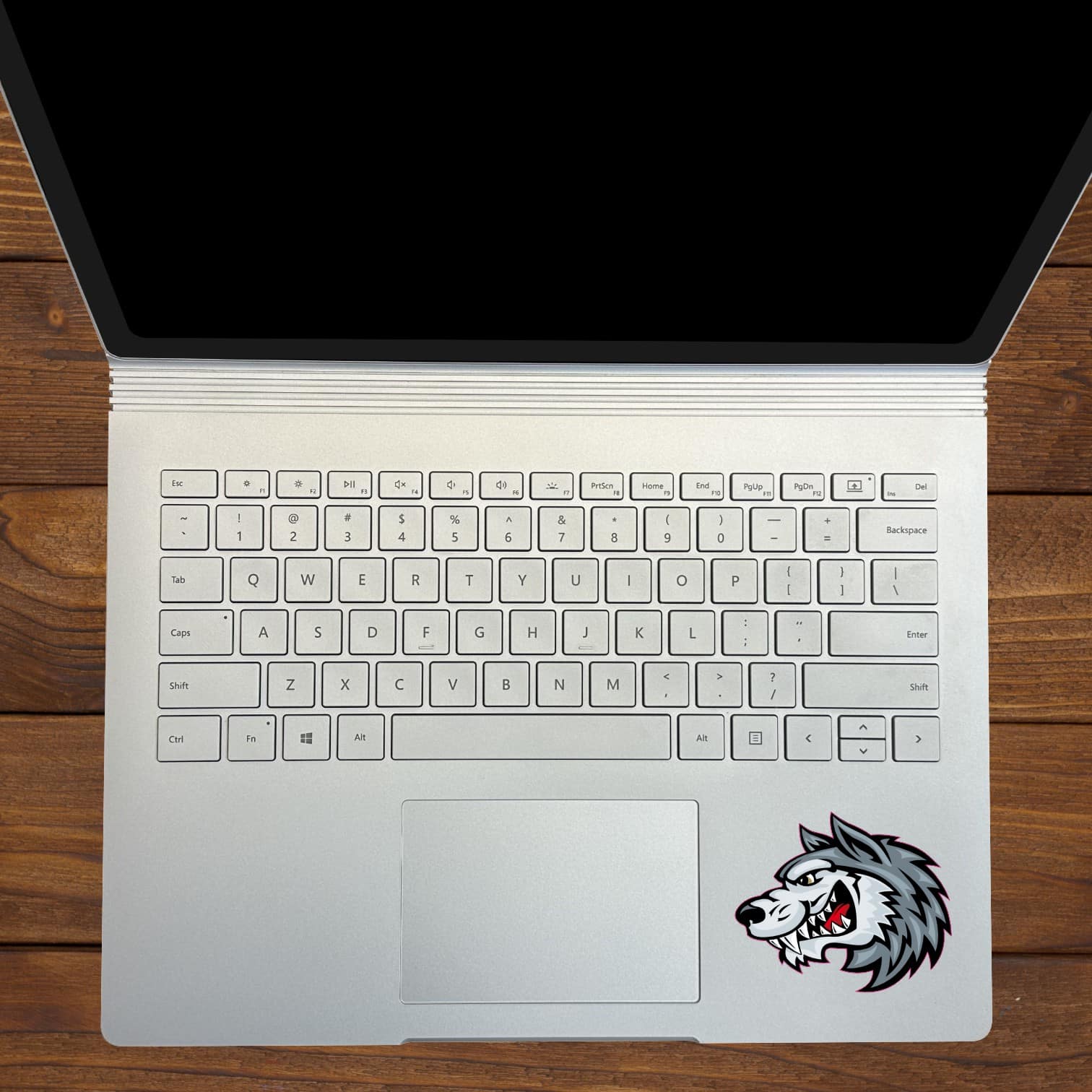 StickerTalk Mirrored Wolf Mascot Stickers, 3 inches x 2.5 inches - Image 5