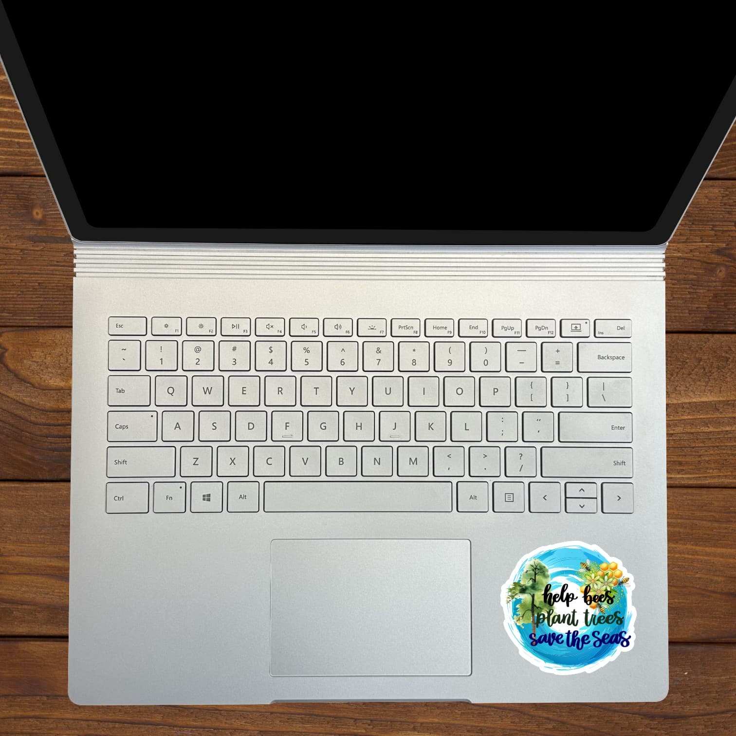 StickerTalk Help Bees Plant Trees Save the Seas Stickers, 2.8 inches x 2.75 inches - Image 4