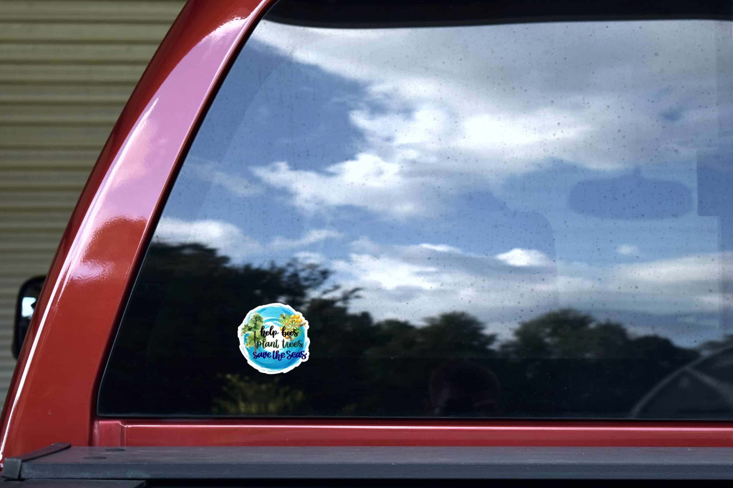 StickerTalk Help Bees Plant Trees Save the Seas Stickers, 2.8 inches x 2.75 inches - Image 8