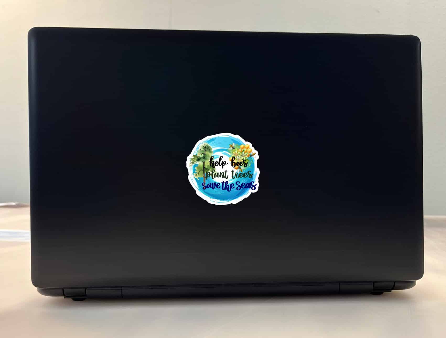 StickerTalk Help Bees Plant Trees Save the Seas Stickers, 2.8 inches x 2.75 inches - Image 3