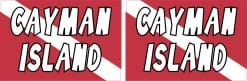 Cayman Islands Diver Down Stickers