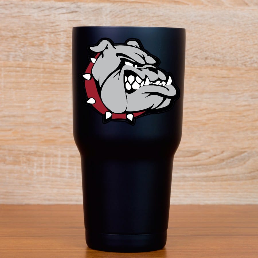 StickerTalk Right Facing Maroon Collared Bulldog Sticker, 3.5 inches x 3.0 inches - Image 5
