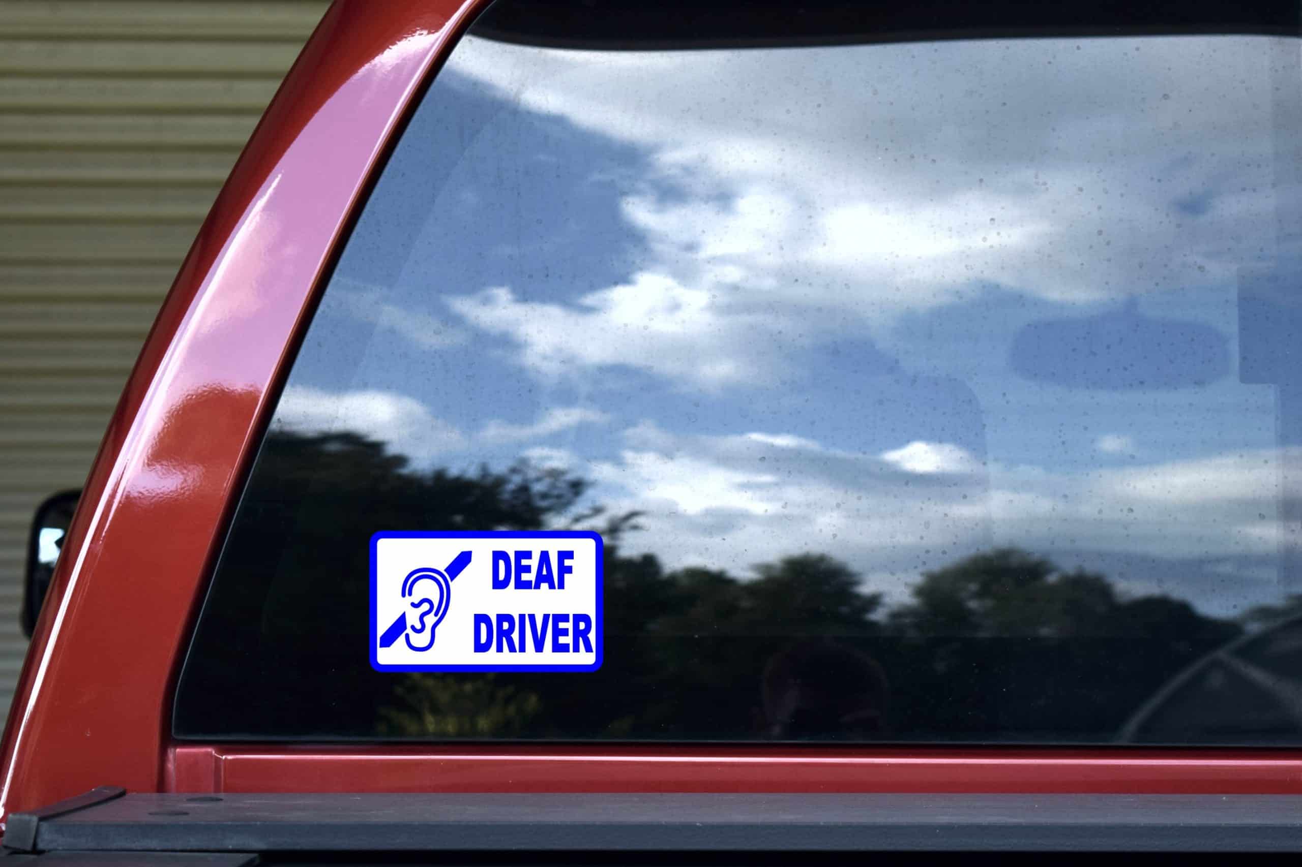 StickerTalk Deaf Driver Sticker, 5 inches x 3 inches - Image 4