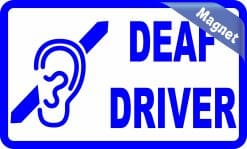 Alternative view of StickerTalk Deaf Driver Magnet, 5 inches x 3 inches