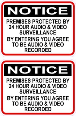 Audio Video Recording Stickers