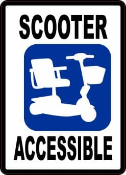 Scooter Accessible Sticker
