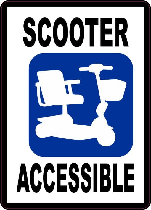 StickerTalk Scooter Accessible Sticker, 5 inches x 7 inches – StickerTalk®