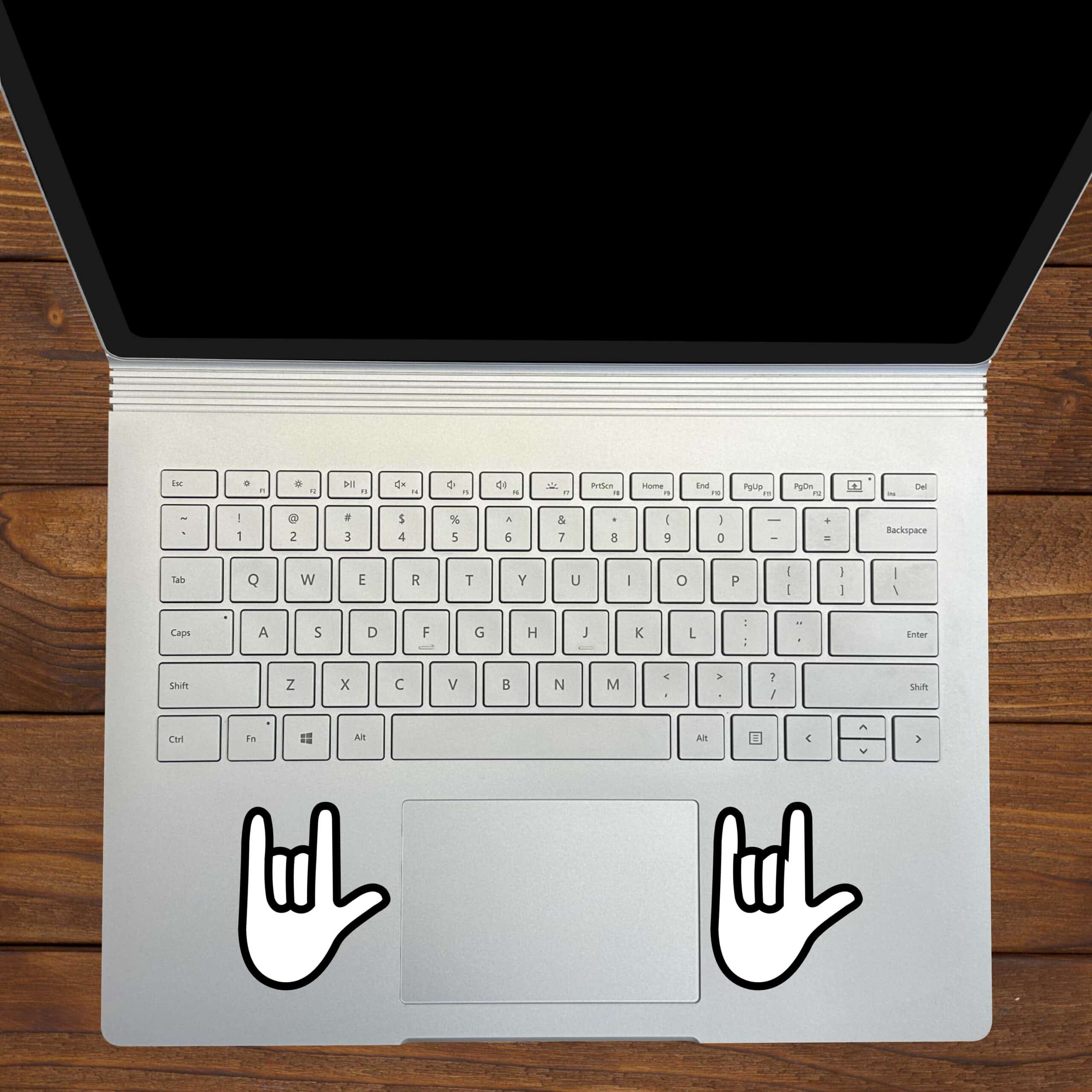 StickerTalk ASL ILY I Love You Hand Stickers, 2 inches x 2.5 inches