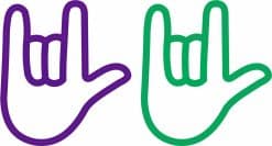 ASL ILY I Love You Hands