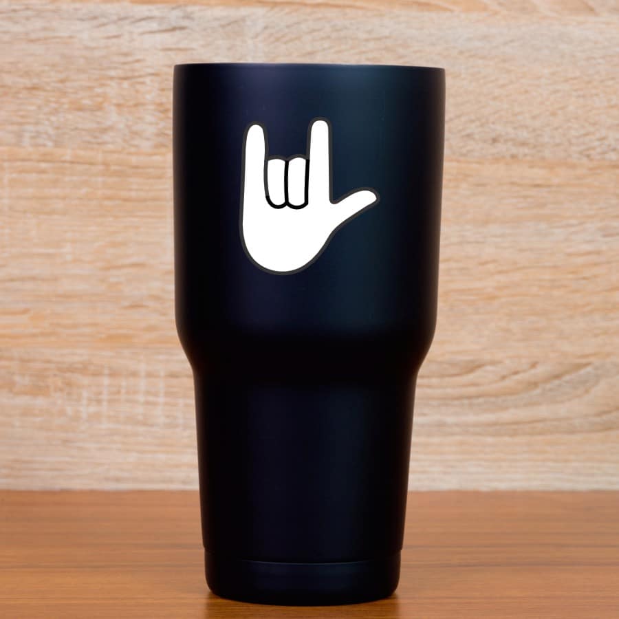 StickerTalk ASL ILY I Love You Hand Stickers, 2 inches x 2.25 inches - Image 5