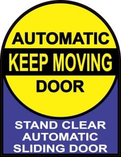 Automatic Door Sticker