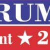 StickerTalk Trump President 2024 Sticker, 10 inches x 3 inches