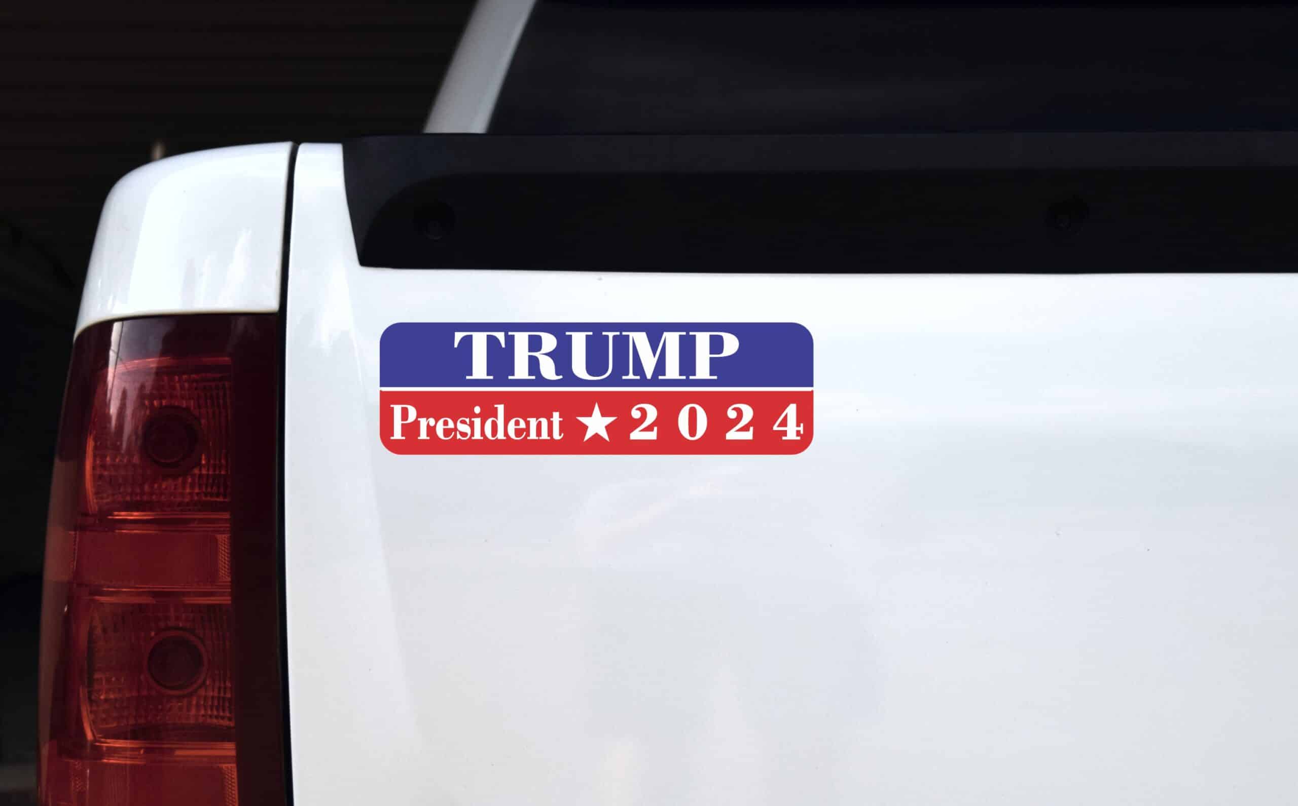 StickerTalk Trump President 2024 Magnet, 10 inches x 3 inches