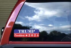 StickerTalk Trump President 2024 Sticker, 10 inches x 3 inches
