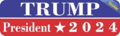 StickerTalk Trump President 2024 Sticker, 10 inches x 3 inches