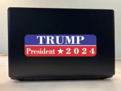 StickerTalk Trump President 2024 Sticker, 10 inches x 3 inches