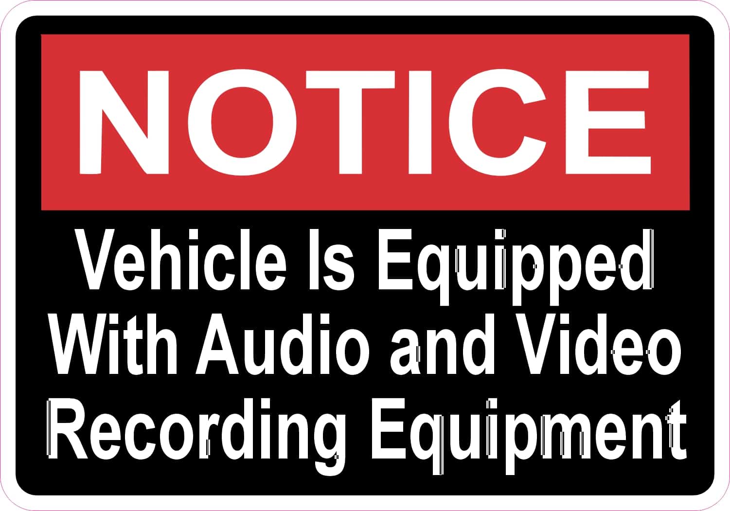 StickerTalk Audio Video Recording Sticker, 5 inches x 3.5 inches