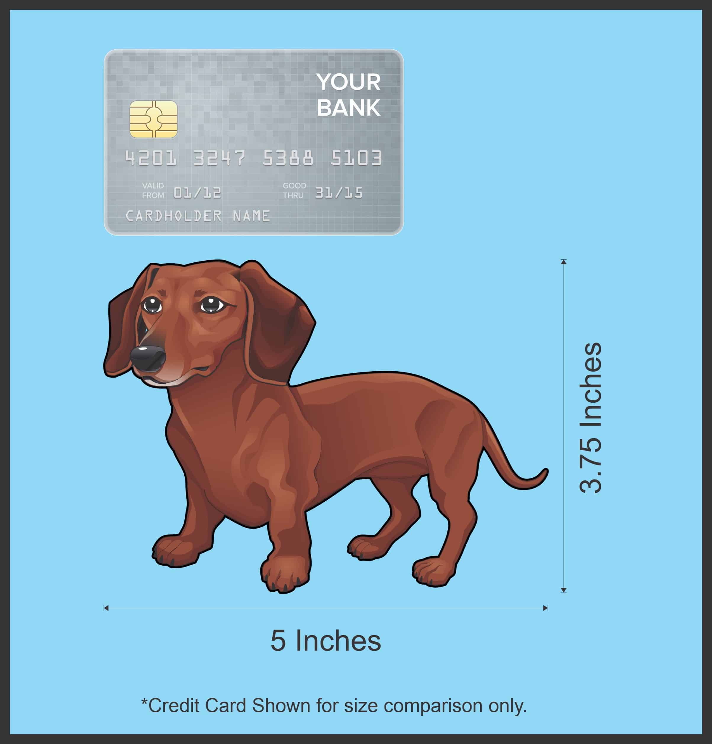 StickerTalk Dachshund Doxie Weiner Sausage Badger Dog Sticker, 5 - Image 5