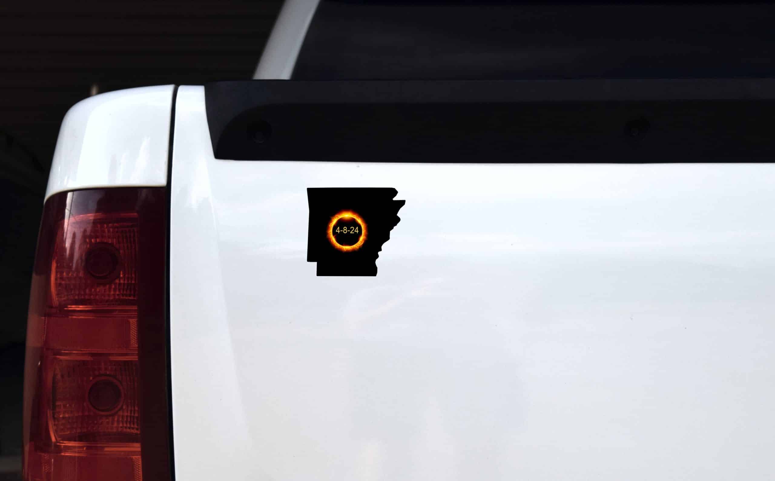 StickerTalk Great North American Eclipse Arkansas '24 Sticker, 3.8 inches x 3.4 inches - Image 4