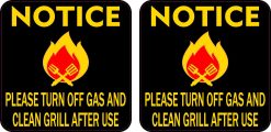 Gas Grill Stickers