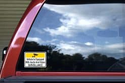 Audio Video Surveillance Sticker