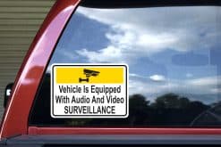 Audio Video Surveillance Sticker