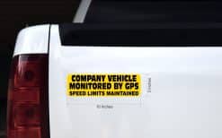 Monitored by GPS Sticker