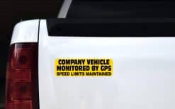 Monitored by GPS Sticker