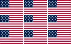 USA Flag Stickers